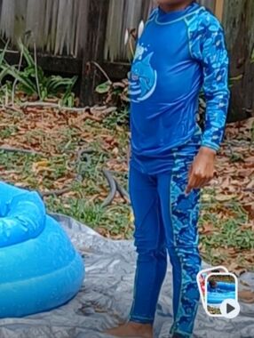 Blue Shark 2 Piece Swimwear Set For Kids Size 116/122